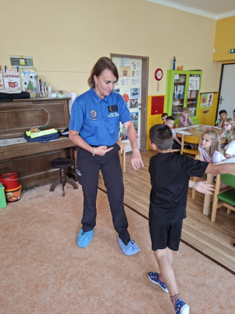 Navštívila nás paní policistka